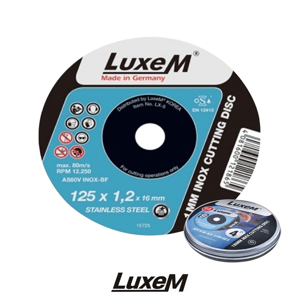 룩셈 11pcs 메탈 스텐 환봉 철케이스 그라인더날 절단석 LX-4