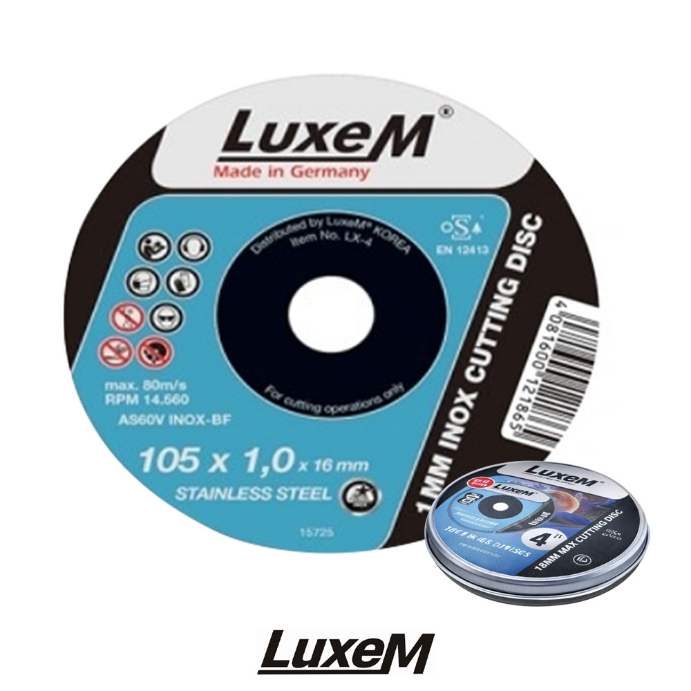 룩셈 11pcs 메탈 스텐 환봉 철케이스 그라인더날 절단석 LX-4