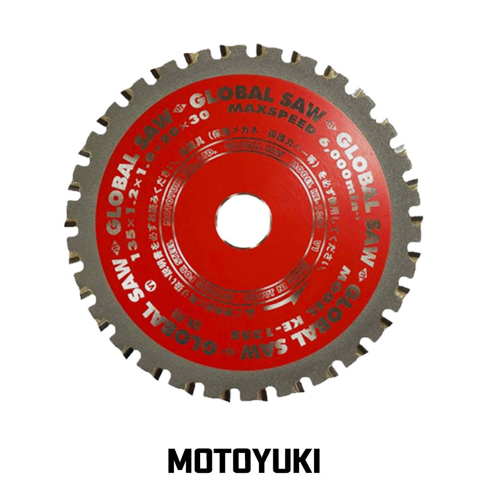 모토유키 135mm 스틸 판넬용 충전원형톱날 팁쇼 KE-135S