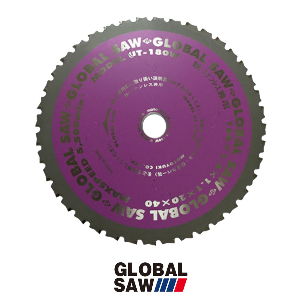 모토유키 180mm 스텐 스틸 판넬 금속용 원형톱 고급형 팁쇼 UT-180W