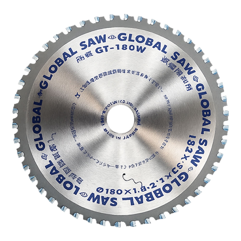 모토유키 180mm 원형톱날 최대22mm 두꺼운철강용 팁쇼 AT-180W