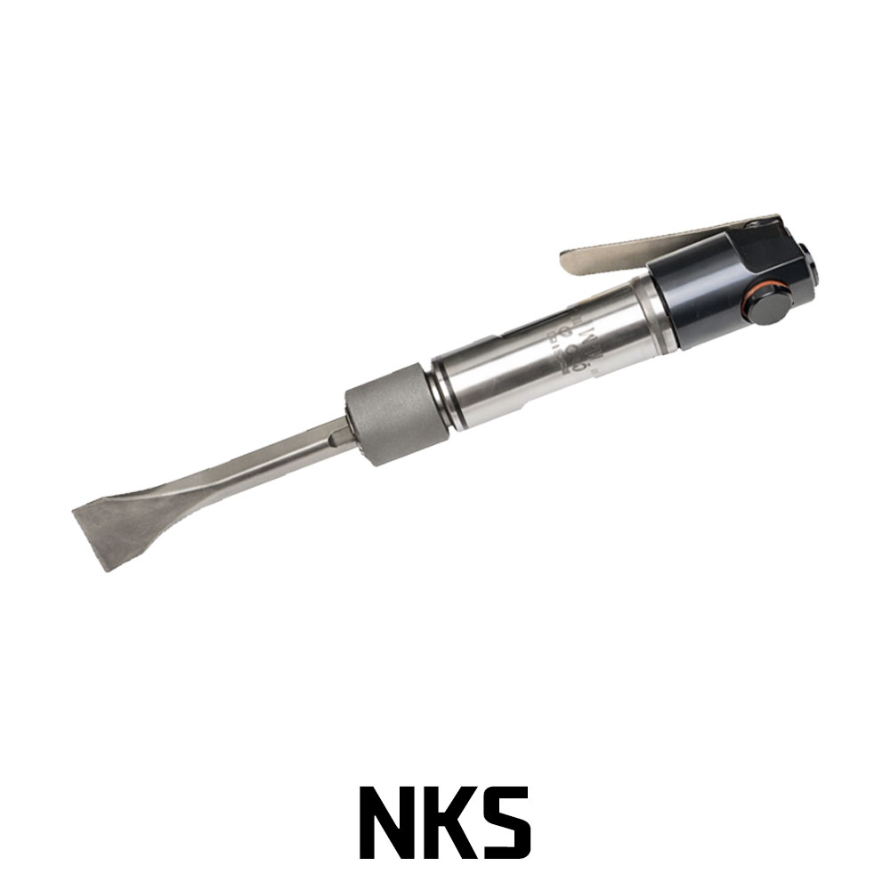 NKS 석재조각 도료 녹 용접후럭스 제거 샹크11mm 에어치퍼 F-1A