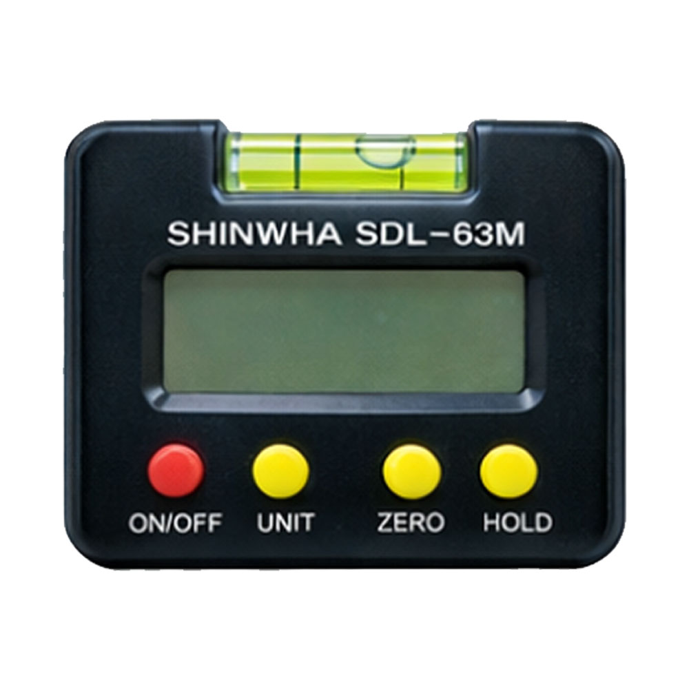 신화 63mm 수평측정기 디지털 자석수평계 SDL-63M