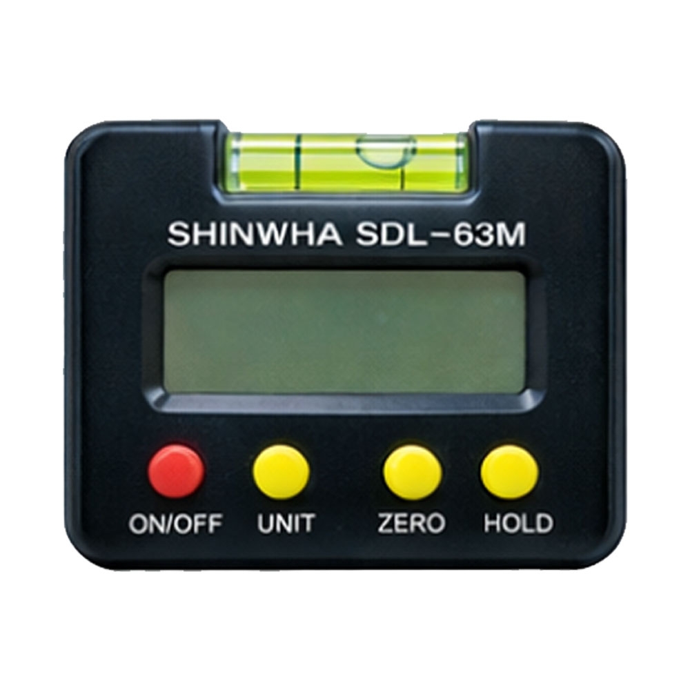 신화 63mm 수평측정기 디지털 자석수평계 SDL-63M