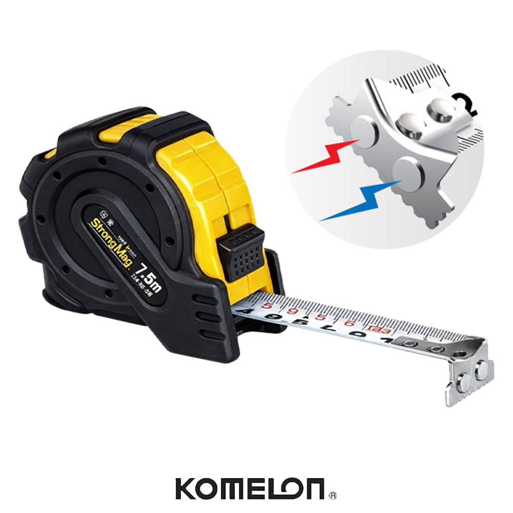 코메론 5.5M 25mm 잠금장치 마그네틱 자석훅 자켓줄자 KMC-25RJ