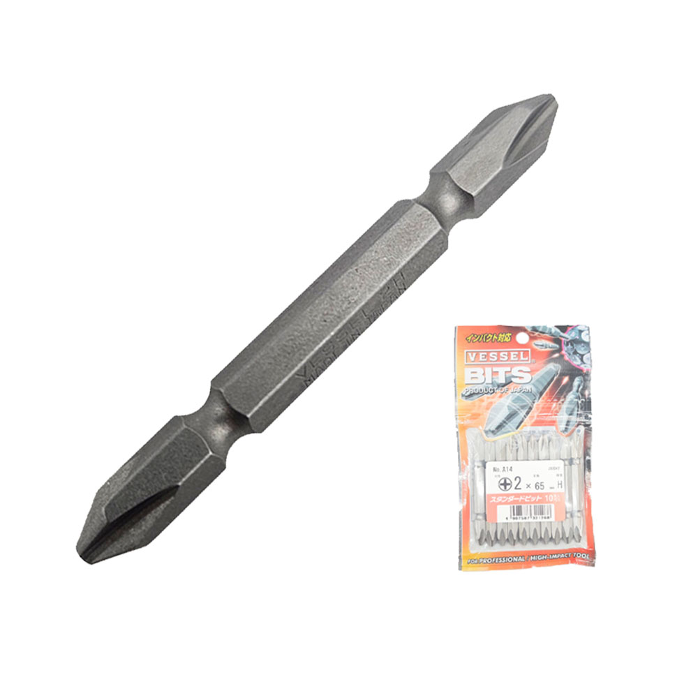 베셀 PH2 65mm 양날 십자비트 A14 개당판매