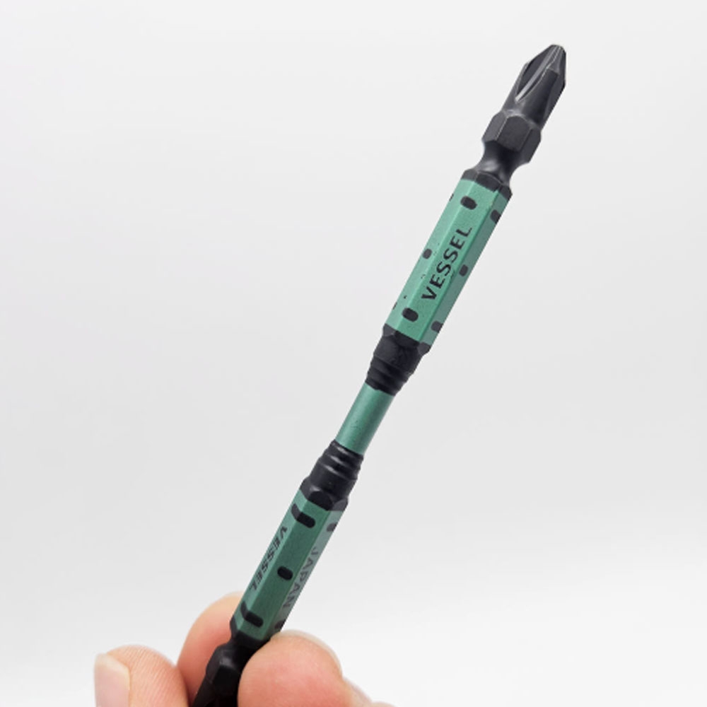 베셀 PH2 110mm 양날 십자 블랙리브스텝 토션비트 BW-413 개당판매