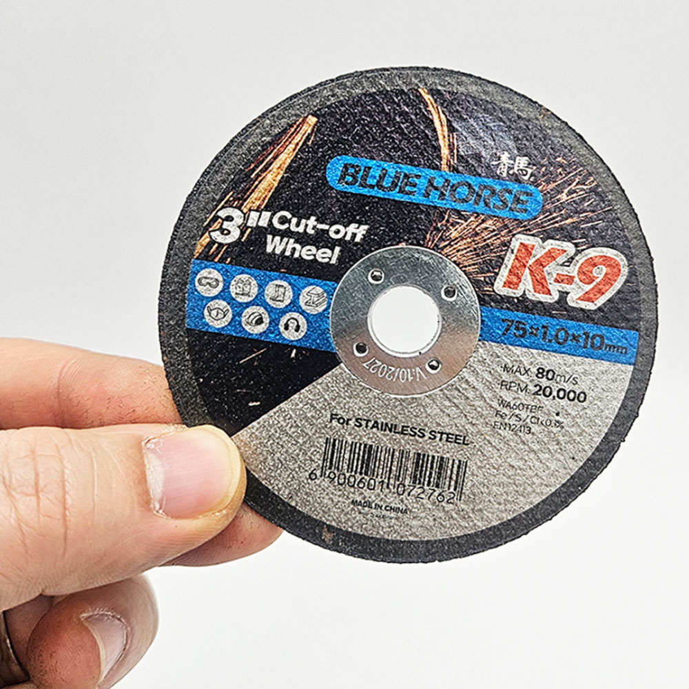청마 그라인더날 75mm 1장 스텐 절단석 K-9
