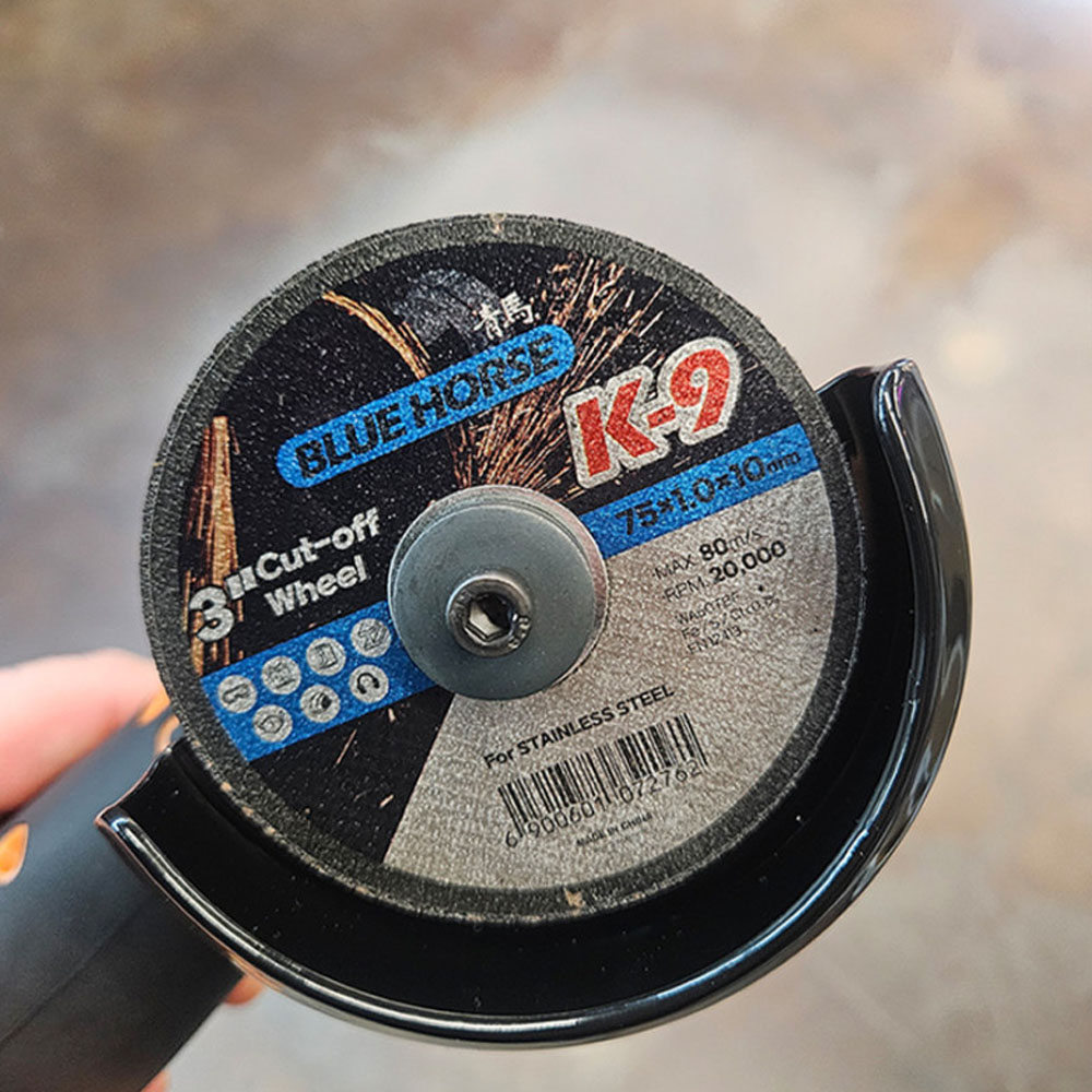 청마 그라인더날 75mm 1장 스텐 절단석 K-9