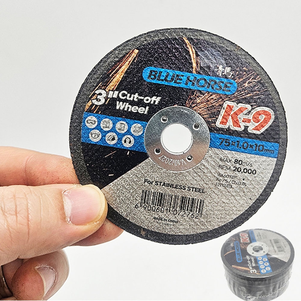 청마 그라인더날 75mm 1장 스텐 절단석 K-9