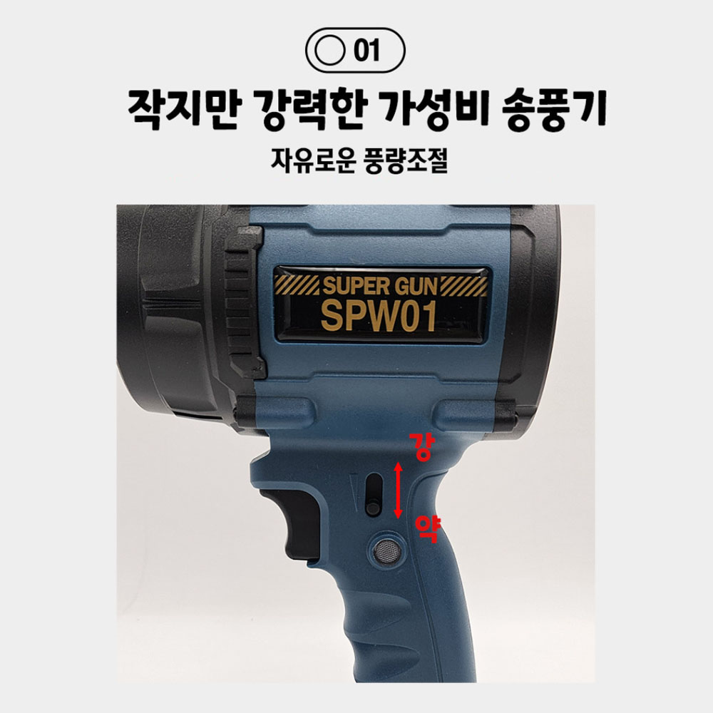 야누스 18V 마끼다배터리호환 초강력슈퍼건 충전송풍기 SPW01 본체만
