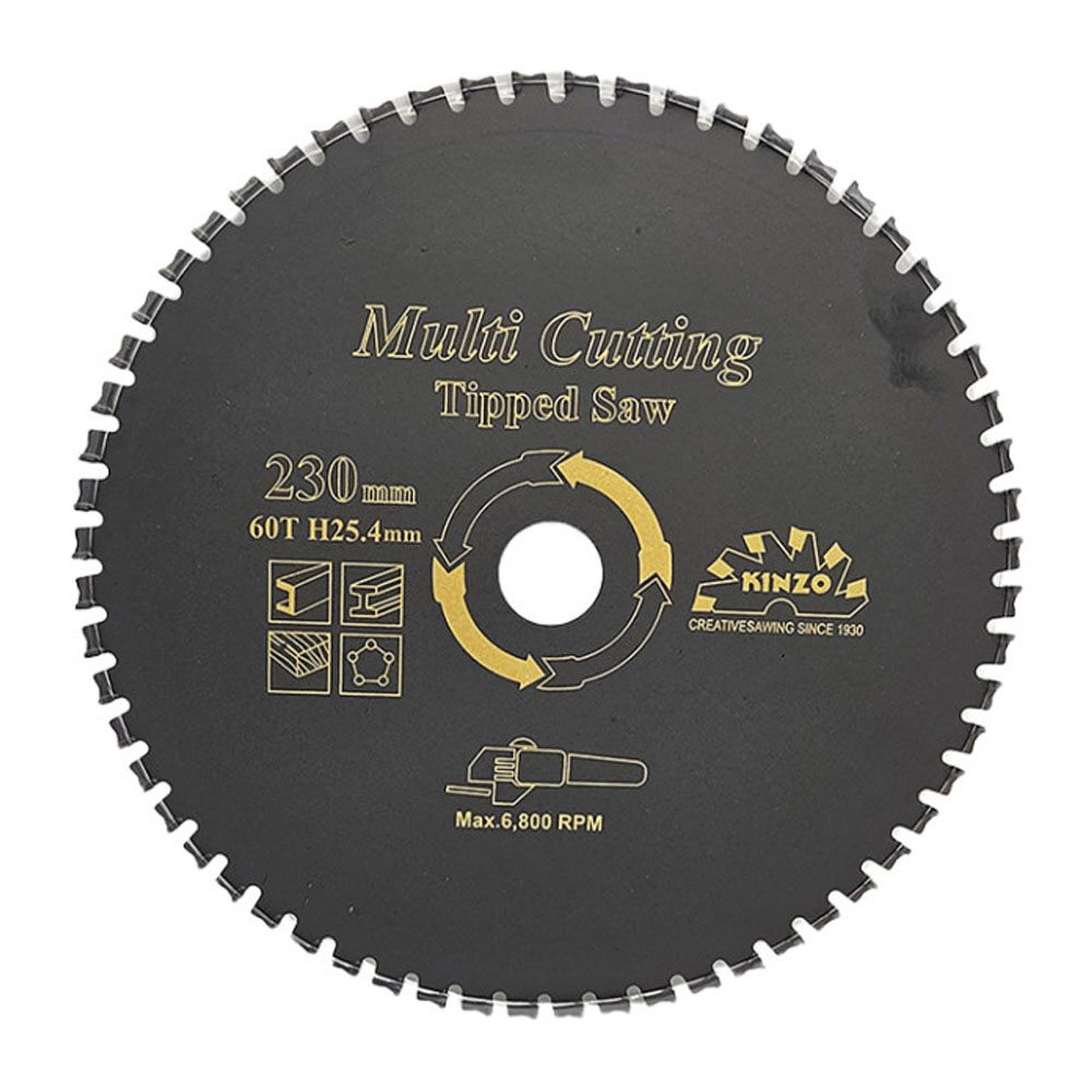 긴조 230mm 목재 알루미늄 플라스틱 철판 원형톱용 멀티팁쏘 MC-9