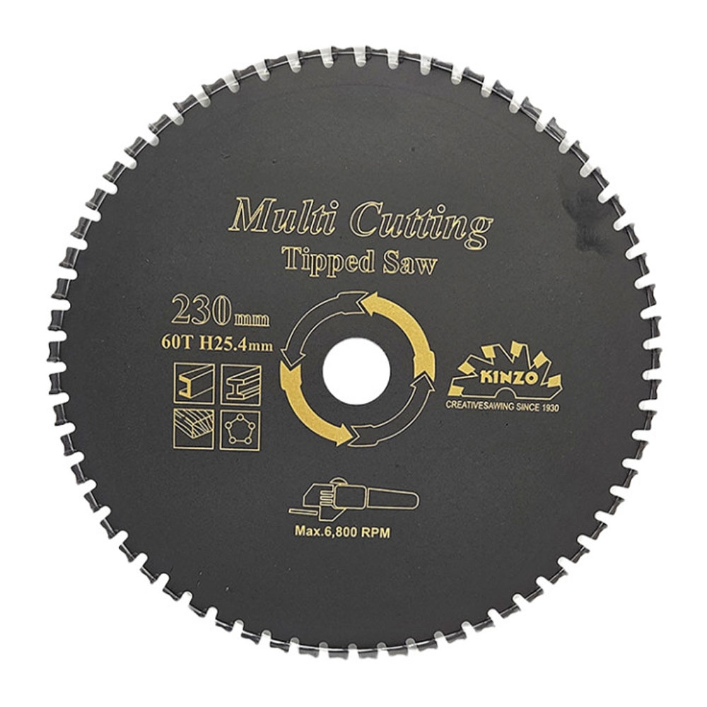 긴조 230mm 목재 알루미늄 플라스틱 철판 원형톱용 멀티팁쏘 MC-9