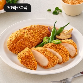 [대용량 패키지] 크리스피 닭가슴살 고추바사삭 30+30팩