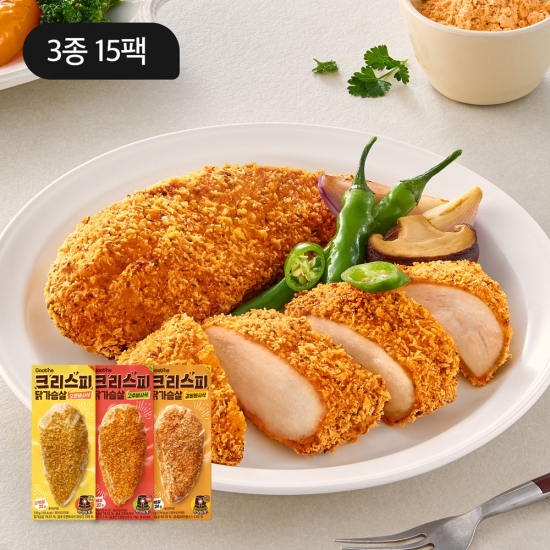 크리스피 닭가슴살 3종 15팩