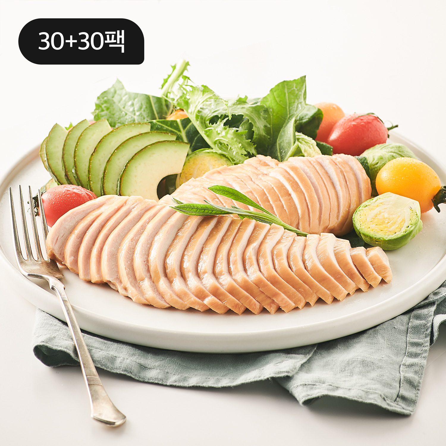 [대용량 패키지] 훈제 슬라이스 제로 30+30팩