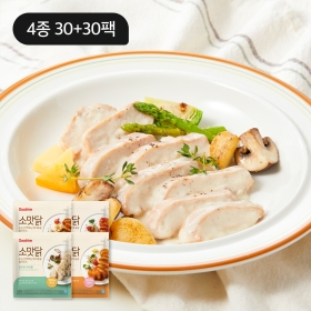 [대용량 패키지] 소스가 맛있는 닭가슴살 4종 30+30팩