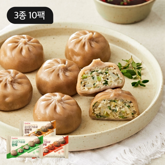BEST 닭가슴살 만두 3종 10팩