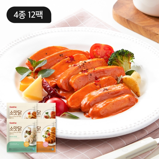 소스가 맛있는 닭가슴살 4종 12팩