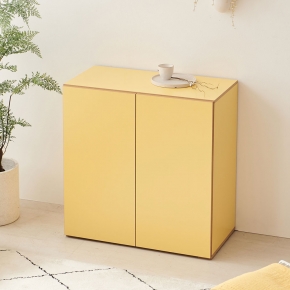 프리스틴 모듈 수납장 작은 수납장 다용도원룸 소형 미니 낮은 수납장 800형 옐로우