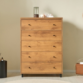 아테나 대형 서랍장 높은 서랍장  원룸 슬림 안방 화이트 5단 서랍장 900