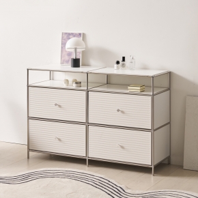 리네 1200 모듈 수납장 거실  드레스룸 미드센츄리 서랍 선반장 3단