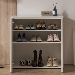 클로버 아파트 현관 거실 원룸  슬림 틈새 미니 신발장 800 3칸