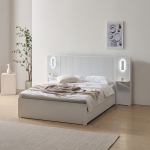 렌게 호텔식 템바보드 LED 조명 수납 서랍형 침대프레임 슈퍼싱글 SS 1100