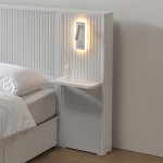 렌게 호텔식침대 호텔형 템바보드 LED 조명 수납 서랍 평상형 침대프레임 퀸 Q 1500