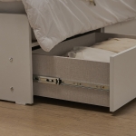 렌게 호텔식침대 호텔형 템바보드 LED 조명 수납 서랍 평상형 침대프레임 퀸 Q 1500