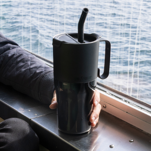 라이즈 보온보냉 핸들 텀블러 769ml 블랙