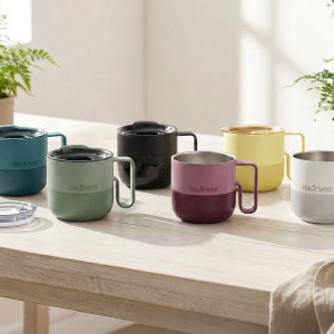 라이즈 보온보냉 머그 텀블러 슬라이드 리드 399ml