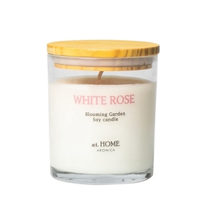 블루밍가든 소이캔들 화이트로즈 200g 답례품캔들 천연캔들 냄새제거