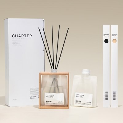 아로니카 챕터 디퓨저 선물세트[쇼핑백] 실내 방향제 인테리어 집들이선물 소품