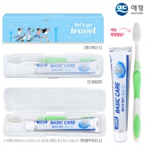 (PP,투명,종이케이스)애경 베이직케어치약50g 2080칫솔(정품)