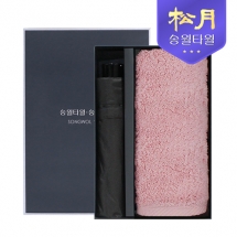 송월 40수 크라운 타올 180g + 3단 컬러 무지 2P 콤보세트