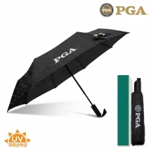 PGA 55완전자동3단엠보UV차단우양산(블랙)1P