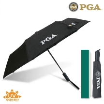 PGA 55완전자동3단UV차단우양산(블랙)(손잡이일자형)1P