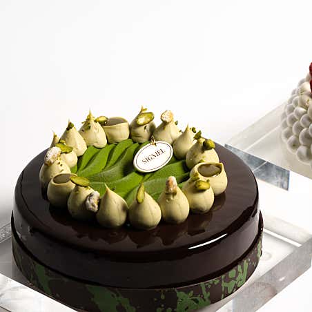 패스트리 살롱의 호텔이용권 &ndash; [시그니엘 부산] 피스타치오 초콜릿 무스