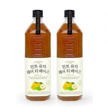룩아워티 민트 유자 페어 티 베이스 1300g 2개