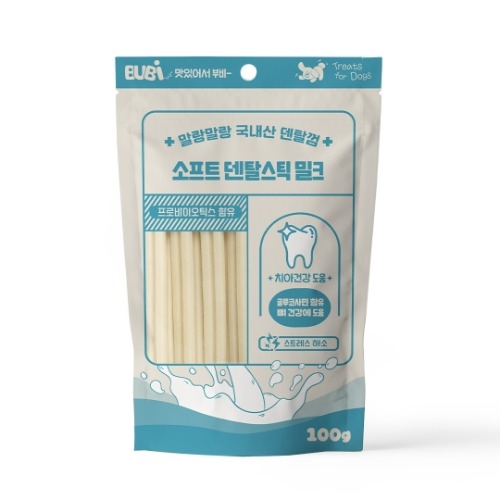 부비 소프트 덴탈껌 밀크