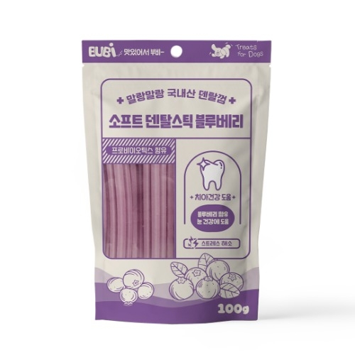 부비 소프트 덴탈껌 블루베리