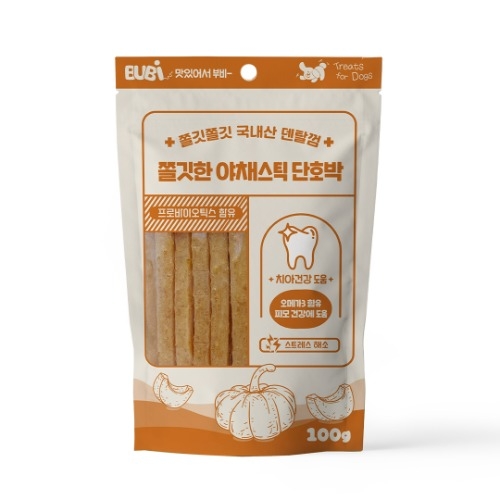 부비 쫄깃한 덴탈껌 단호박