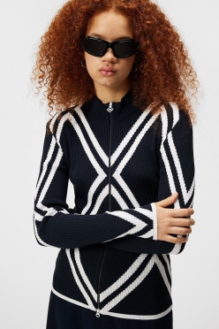 제이린드버그 여성 니트 집업