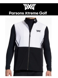 PXG 남성 컬러블럭 발수 스윙 베스트