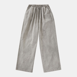 이카룩 남성 봄가을 와이드 피그먼트 밴딩 팬츠 IK-DPT129