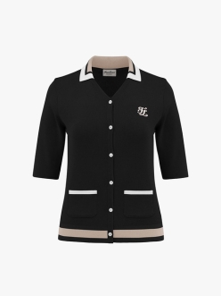 페어라이어 여성 니트 슬립 세트 카라 가디건 FM3CD02F