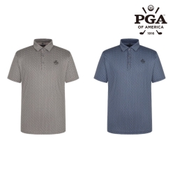 PGA 남성 입체패턴 반팔 카라티셔츠 PGMTS51303