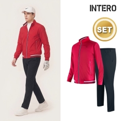 인테로 골프봄가을 남성 골프바지+자켓 세트 (ISEB/ISFR)