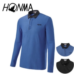 혼마 남성 솔리드 패턴 폴로 티셔츠 HMHC700B801